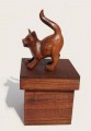 2023 Houten urn poes staart hoog 800